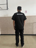 嚴(yán)顏速干保安工作服秋冬裝男黑色夏保安工作服春季服裝長(zhǎng)袖短袖速干衣 黑色速干夏短套裝+標(biāo)貼 XL (175) 曬單實(shí)拍圖