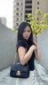 CinvaiKrose輕奢包包女包2025年新款女士斜挎包單肩鏈條包生日七夕情人節(jié)禮物 黑色Black【小號】送女友老婆走心 曬單實拍圖