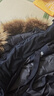 黑冰戶外700蓬鵝絨活帽工裝羽絨服 男款厚款羽絨派克大衣FAF8523 黑色 XL 曬單實(shí)拍圖