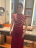 枝己紅色新中式旗袍訂婚禮服女2025新款婚紗新娘主紗高檔敬酒服秀禾服 紅妝珠夢 M 曬單實拍圖