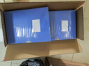 得力(deli)10只55mm文件盒檔案盒資料盒加厚辦公財務(wù)文件資料票據(jù)試卷收納 27706 藍色 曬單實拍圖