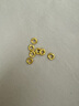 行金銀中黃金吊墜 足金999DIY盤纏金隔片 精美編繩吊墜送禮生日禮寶寶周歲 盤纏金吊墜(多顆)克重多退少補(bǔ) 約0.91克 曬單實(shí)拍圖