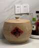 恬實 米缸陶瓷《仿木紋紅滿字罐》 景德鎮(zhèn)家用帶蓋密封防潮防蟲儲物罐 聚寶缸-裝20斤米-中號 曬單實拍圖