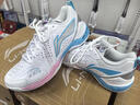 李寧（LI-NING）羽毛球鞋刀鋒max系列高端男女款減震防滑耐磨透氣專業(yè)比賽運(yùn)動鞋 AYZV001-2【刀鋒2pro】新品白銀 42 曬單實(shí)拍圖
