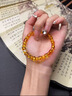 老鳳祥小方糖琥珀手串女2025新款新中式手飾七夕情人節(jié)禮物送女朋友老婆 方糖琥珀手串【品牌禮盒】 曬單實拍圖