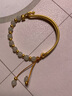 中國(guó)黃金（CHINA GOLD）蛇年本命年黃金手鏈女足金和田玉手鐲教師節(jié)禮物送女老師老婆生日 京速達(dá)-足金抱福蛇半鐲-和田玉-金約2.9-3g 曬單實(shí)拍圖