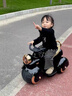 景森兒童三輪電動(dòng)摩托車(chē)可坐人寶寶玩具車(chē)充電遙控男女孩高端生日禮物 烤漆銀【豪華遙控款】6v7電瓶+雙 電力驅動(dòng) 曬單實(shí)拍圖