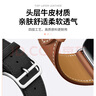 BHO適用蘋果手表表帶apple watch新款s10/ultra2手表帶真皮iwatch s9/8/7/6/5/se愛馬仕小牛皮表帶 曬單實拍圖