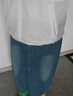 浪莎牛仔半身裙女夏季新款后開叉休閑高腰a字顯瘦顯高包臀中長裙子 曬單實(shí)拍圖