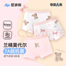 尼多熊女童內(nèi)褲兒童莫代爾棉兒童四角內(nèi)褲夏季女孩平角短褲3條裝 曬單實拍圖
