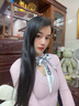 束芬女生項(xiàng)鏈輕奢小眾設(shè)計(jì)百搭頸鏈2025新款仿珍珠小絲巾項(xiàng)鏈韓系飾品 腰果字母絲巾項(xiàng)鏈 曬單實(shí)拍圖