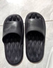 日本進(jìn)口人字拖防滑百搭沙灘夾腳男士夏季外穿厚底涼拖鞋耐磨夾趾 黑色【厚底防滑】 44 -45【標準碼】 曬單實(shí)拍圖