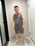 雅鹿夏天無袖睡衣男款冰絲背心莫代爾短褲夏季簡(jiǎn)約2025新款男士家居服 NSANM-12030 XL (建議125-150斤) 曬單實(shí)拍圖