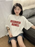 何佳功短袖t恤女歐美高街灰色純棉設(shè)計感2025新款純棉上衣寬松打底衫 灰白色 M （80-100斤） 曬單實(shí)拍圖