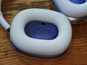 赫豹適用蘋果新款airpods max保護套透明TPU軟殼藍牙耳機頭戴式外殼耳罩硅膠橫頭梁保護殼保護罩 透明閃粉外殼+白色內(nèi)殼+白色懸梁 Apple AirPods Max 曬單實拍圖
