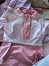 梵迪拉（F.DYRAA）&Hellokitty兒童泳衣女海長袖防曬A類游泳二件套KC422C015粉色130 曬單實拍圖