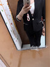 晨芙時尚小西裝外套女夏季薄款小個子休閑中袖西服套裝氣質洋氣工作服 黑色西裝單件 L 建議100-110斤 曬單實拍圖