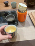 尚明鈦燜茶杯個(gè)人燜泡茶杯旅行茶具防燙便捷式戶(hù)外隨行杯簡(jiǎn)約快客杯 橙色【鍍鈦內膽】 曬單實(shí)拍圖