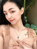 timebetter深寶藍(lán)水滴項(xiàng)鏈女小眾高級(jí)輕奢鎖骨鏈生日禮物明媚宴會(huì)搭配首飾 套2/項(xiàng)鏈+玫瑰禮盒 默認(rèn)1 曬單實(shí)拍圖