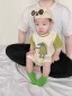 迪士尼（Disney）嬰兒衣服連體衣夏季短袖恐龍造型哈衣爬服男寶寶外出服新生兒衣服 小鱷魚(yú)哈衣+帽子 90cm 曬單實(shí)拍圖