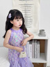 G.duck小黃鴨美人魚(yú)公主裙女童連衣裙夏季兒童裙子女孩夏裝掛脖裙網(wǎng)紗裙 紫色 100 建議2~3歲【 90-100cm】cm 曬單實(shí)拍圖