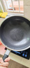 炊大皇炒鍋有鈦0氟不粘鍋316L不銹鋼不粘平底炒鍋32cm 曬單實(shí)拍圖