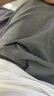 UR2025春季新款男潮流美式休閑撞色拼接抽繩闊腿褲UMV650023 深棕綠 32 曬單實拍圖