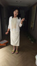 Khwfjas國際一線品牌半身裙女2025春夏新款高腰氣質(zhì)顯高瘦百搭裙 米白色 3XL (31) 推薦135-145斤 曬單實拍圖