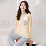頂瓜瓜頂呱呱睡衣女純棉春夏圓領(lǐng)長(cháng)袖可外穿家居服套裝女21966  170 曬單實(shí)拍圖