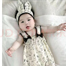 G·DUCK KIDS小黃鴨新款嬰兒吊帶衣服夏季薄款包屁衣女寶寶連體衣新生兒超萌可 米白色(兔子吊帶)連體衣 80碼適合15-20斤寶寶穿 曬單實拍圖