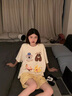 另約睡衣女2025新款夏季短袖短褲卡通動(dòng)物園格子寬松家居服套裝可外穿 6868 動(dòng)物園 XL 曬單實(shí)拍圖