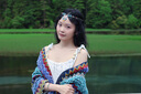 目丸云南特色披肩女民族風(fēng)麗江大理旅游拍照斗篷披風(fēng)外搭時(shí)尚洋氣圍巾 孔雀藍(lán) 曬單實(shí)拍圖