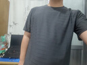 貓人冰絲涼感透氣網(wǎng)眼短袖t恤男士夏季純色運動(dòng)半袖上衣服裝薄款 深灰【涼感透爽】 XL 【135-150斤合身】 曬單實(shí)拍圖