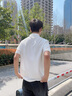 真維斯（Jeanswest）【7A抑菌速干】短袖polo衫男夏季新款商務(wù)休閑翻領(lǐng)運動(dòng)上衣服男士 白色(自由筆尖胸標) L /175(7A級抑菌) 曬單實(shí)拍圖