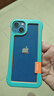 YSGUDU 撞色無邊框適用iPhone手機殼無邊蘋果無框散熱透氣鏤空防摔半包保護套 天藍色 蘋果13 曬單實拍圖