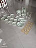 康琴（KANGQIN）配陶瓷筷釉下彩喬遷碗碟套裝家用碗盤餐具70件升級湯煲禮盒 曬單實拍圖