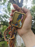 青藏源西藏純手繪扎基拉姆黃黑財(cái)神大黑天文殊菩薩藥師佛小唐卡佛牌吊墜 黑財(cái)神4*5cm6 曬單實(shí)拍圖