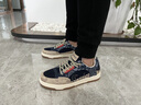 卡賓男鞋春季復古鞋子男款百搭厚底增高休閑板鞋防滑跑步運動(dòng)鞋男潮鞋 米藍 41 曬單實(shí)拍圖