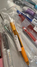 派通（Pentel）BLN105按動黑色中性筆高顏值0.5mm簽字筆商務學生速干水筆水性筆文具 天藍桿黑芯單支裝 曬單實拍圖