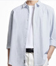杰克·瓊斯（JACK&JONES）夏季男裝七分袖襯衫百搭精致刺繡泡泡紗簡約休閑上衣225331001 C39天藍(lán) L 曬單實(shí)拍圖