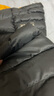 Rab 男士700篷修身連帽戶(hù)外運動(dòng)休閑輕質(zhì)疏水抗撕羽絨服467g QDB-12 黑灰色BE L 曬單實(shí)拍圖