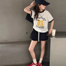 夏日漂亮女童套裝2025新款女孩超好看韓系夏裝兒童洋氣休閑兩件套 套裝【T恤+裙褲】 140 曬單實(shí)拍圖