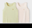 童泰（TONGTAI）寶寶背心夏季莫代爾嬰兒衣服護(hù)肚馬甲兒童薄款打底內(nèi)衣綠色100cm 曬單實(shí)拍圖