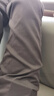 羅蒙（ROMON）高端桑蠶絲休閑褲男夏季新款彈力直筒寬松褲子夏季男士休閑褲商務(wù) 黑色 28 碼 腰圍2尺1適合90-100斤左右 曬單實(shí)拍圖