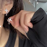 伊黛兒精致簡(jiǎn)約四芒星耳釘女設(shè)計(jì)感高級(jí)閃鉆耳環(huán)無耳洞耳夾百搭新款耳飾 925銀耳針一對(duì)E4022 曬單實(shí)拍圖