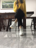 KLWP內增高女鞋厚底小白鞋女新款真皮運動休閑鞋子女時尚休閑單鞋 白綠 38 曬單實拍圖