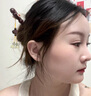 菲霓絲緣胖東來品質(zhì)小葉紫檀木如意發(fā)簪新中式古風(fēng)盤發(fā)簪子送女朋友520情 如意發(fā)簪 曬單實(shí)拍圖