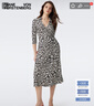 Diane von Furstenberg[100%真絲]2025春夏新款黑白迷宮針織桑蠶絲裹身連衣裙DW1T014 TMSIB S 曬單實拍圖
