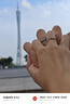 中國黃金連理枝情侶戒指求婚純銀對戒表白七夕情人節(jié)禮物送女友老婆生日 連理枝情侶戒指【京速達(dá)】 曬單實(shí)拍圖