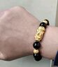 周六福（ZLF）  黃金手鏈男款硬金經(jīng)典款貔貅轉(zhuǎn)運珠瑪瑙手串 定價 4.75g 曬單實拍圖